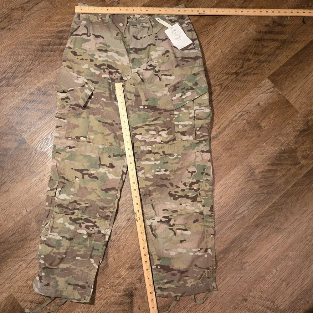 Vintage US Military Camo Pants Medium Regular Tactical Green 33x32in‎ Reworked